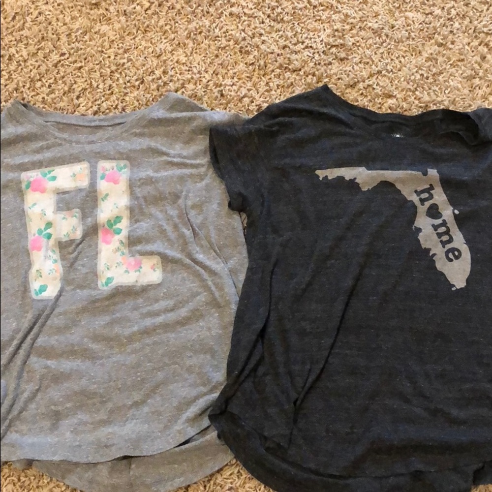 Lot of two Florida shirts